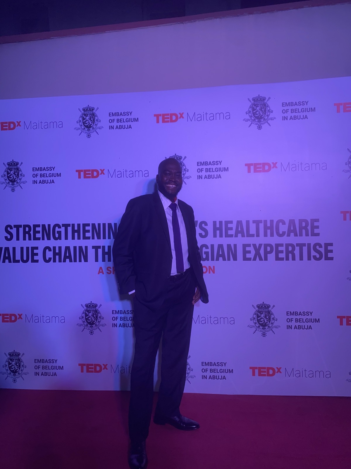 Doc2Go's founder with healthcare and diplomatic leaders at the Belgium Embassy Health Networking Event